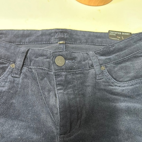 KUT Toothpick Skinny Jeans‎ - Dark Blue corduroy - Picture 1 of 7
